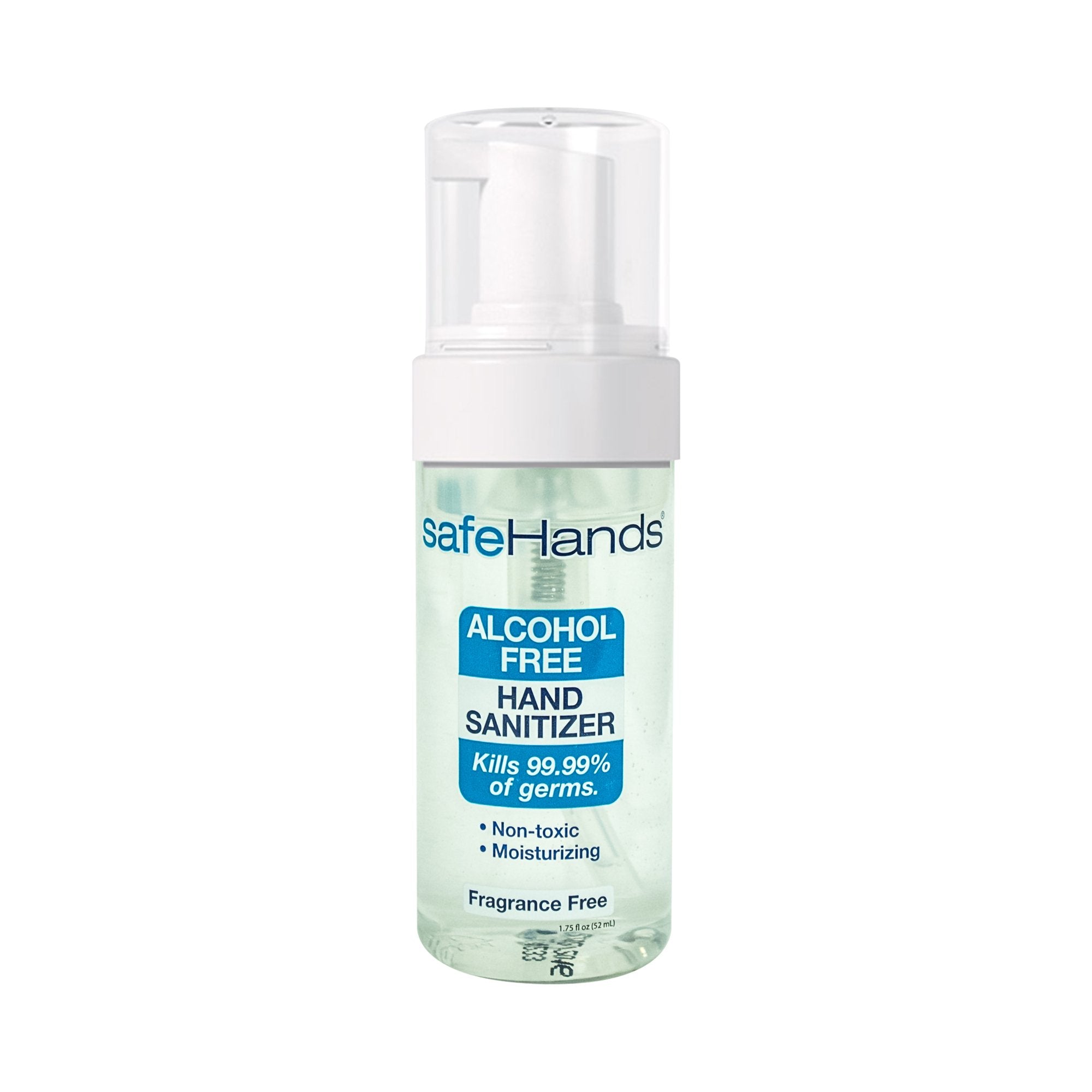 Alcohol-Free Hand Sanitizer safeHands® 1.75 oz. BZK (Benzalkonium Chloride) Foaming Bottle