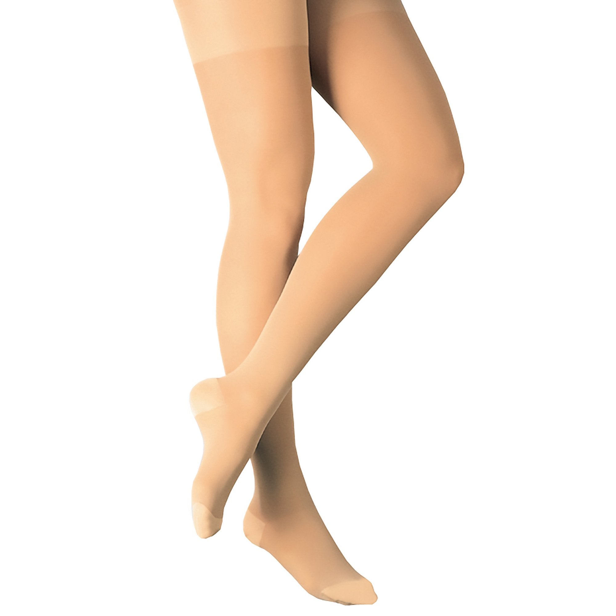 Compression Stocking Loving Comfort® Thigh High Large Beige Closed Toe