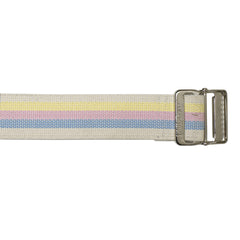 Gait Belt SkiL Care 72 Inch Length Pastel Stripe Cotton