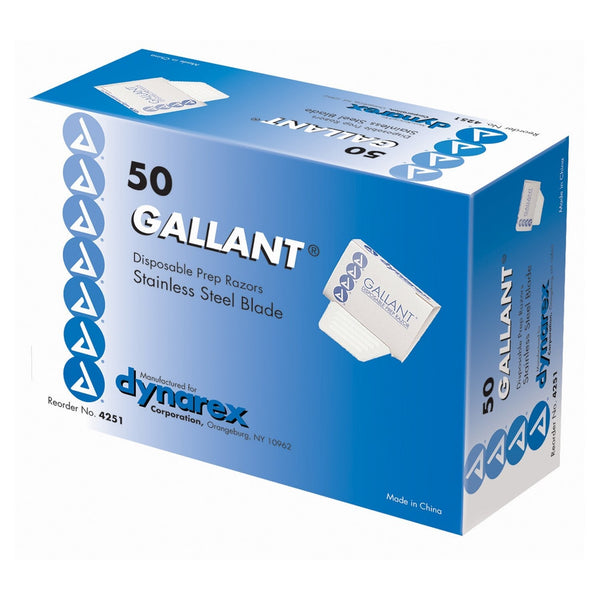 Surgical Prep Razor Gallant Single Edge Single Blade NonSterile Disposable