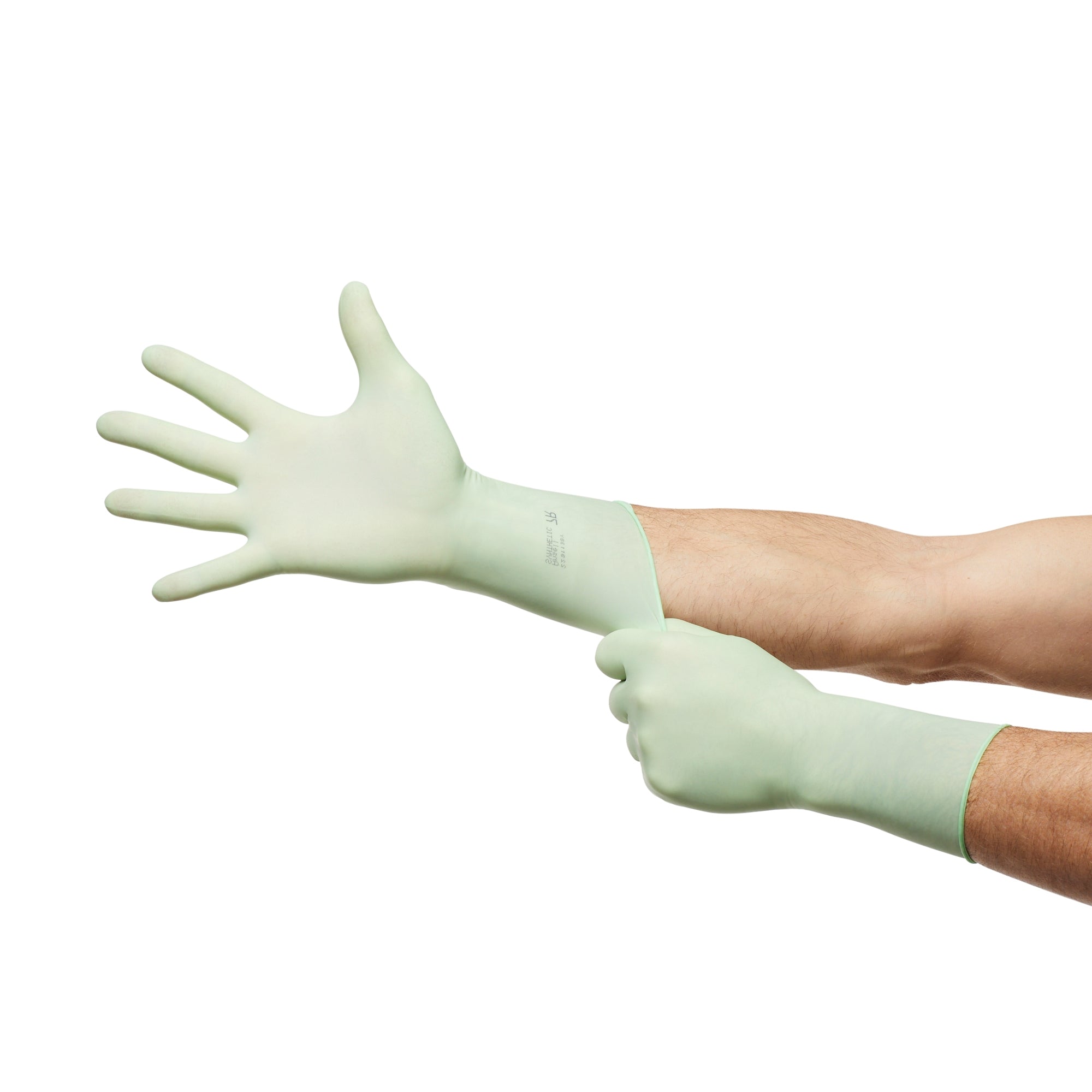 gammex non latex pi green polyisoprene surgical glove size 8 5 light green gammex non latex pi green surgical glove mk648146bx