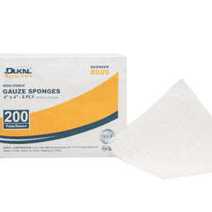 Gauze Sponge Basic Care 4 X 4 Inch 8 Ply NonSterile 200 per Pack