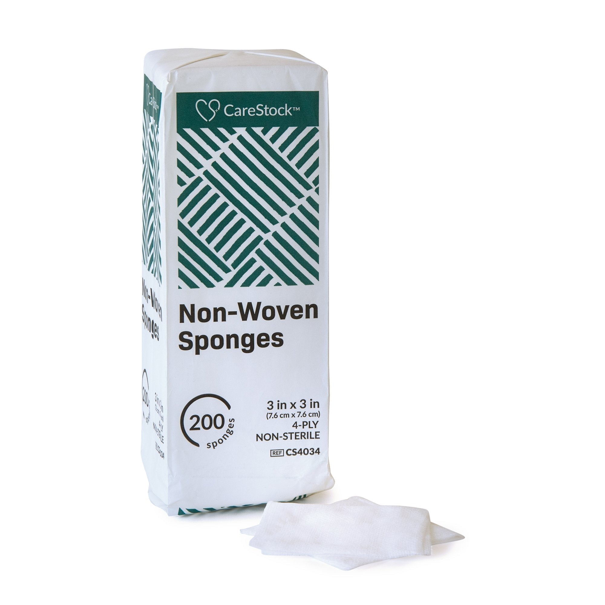 Gauze Sponge CareStock 4 X 4 Inch 4 Ply NonSterile 200 per Pack