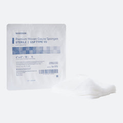 Gauze Sponge McKesson 4 X 4 Inch 8 Ply Sterile 10 per Tray