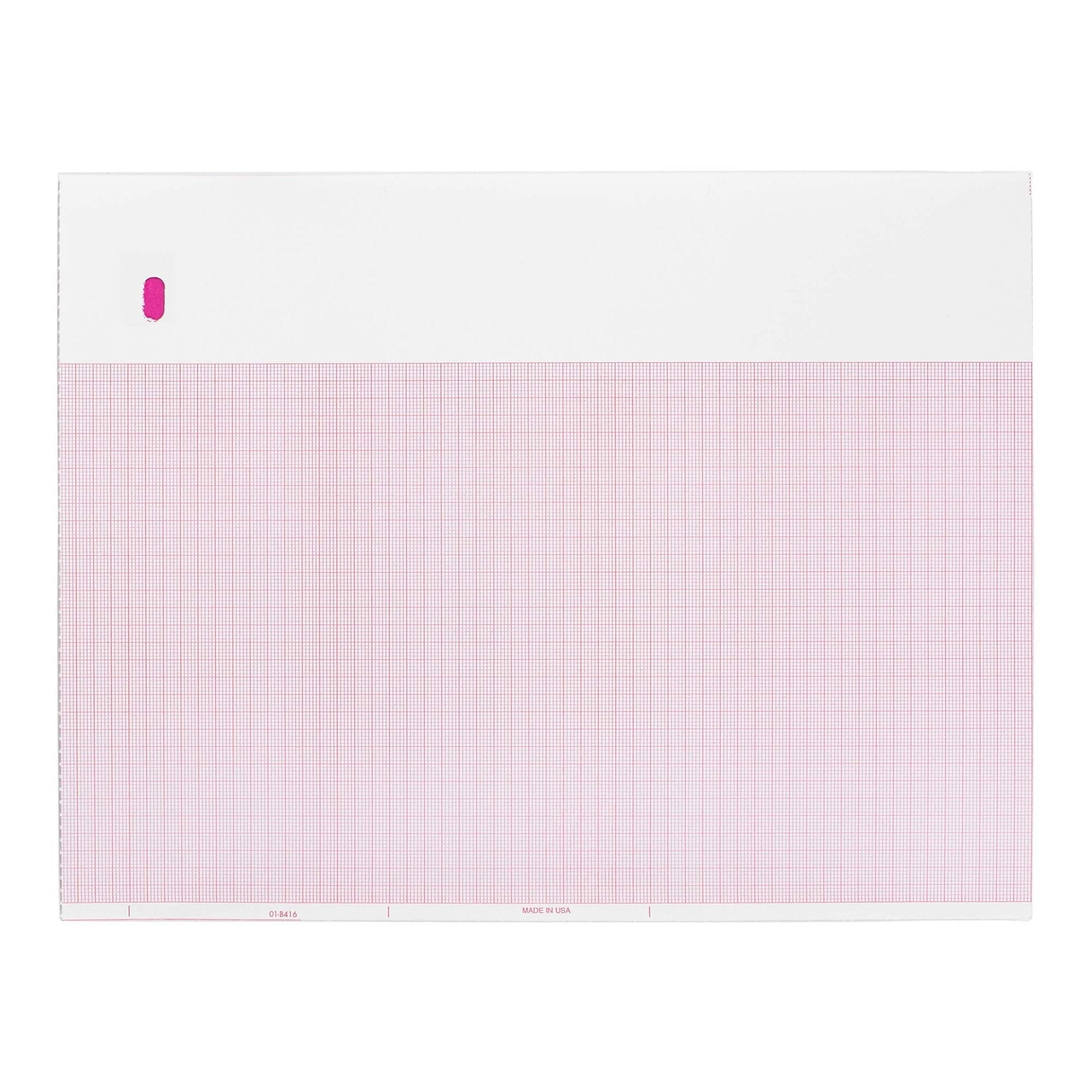 Recording Chart Paper GE Z Fold Red Grid