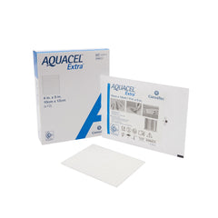 Gelling Fiber Wound Dressing Aquacel Extra 4 X 5 Inch Rectangle Sterile