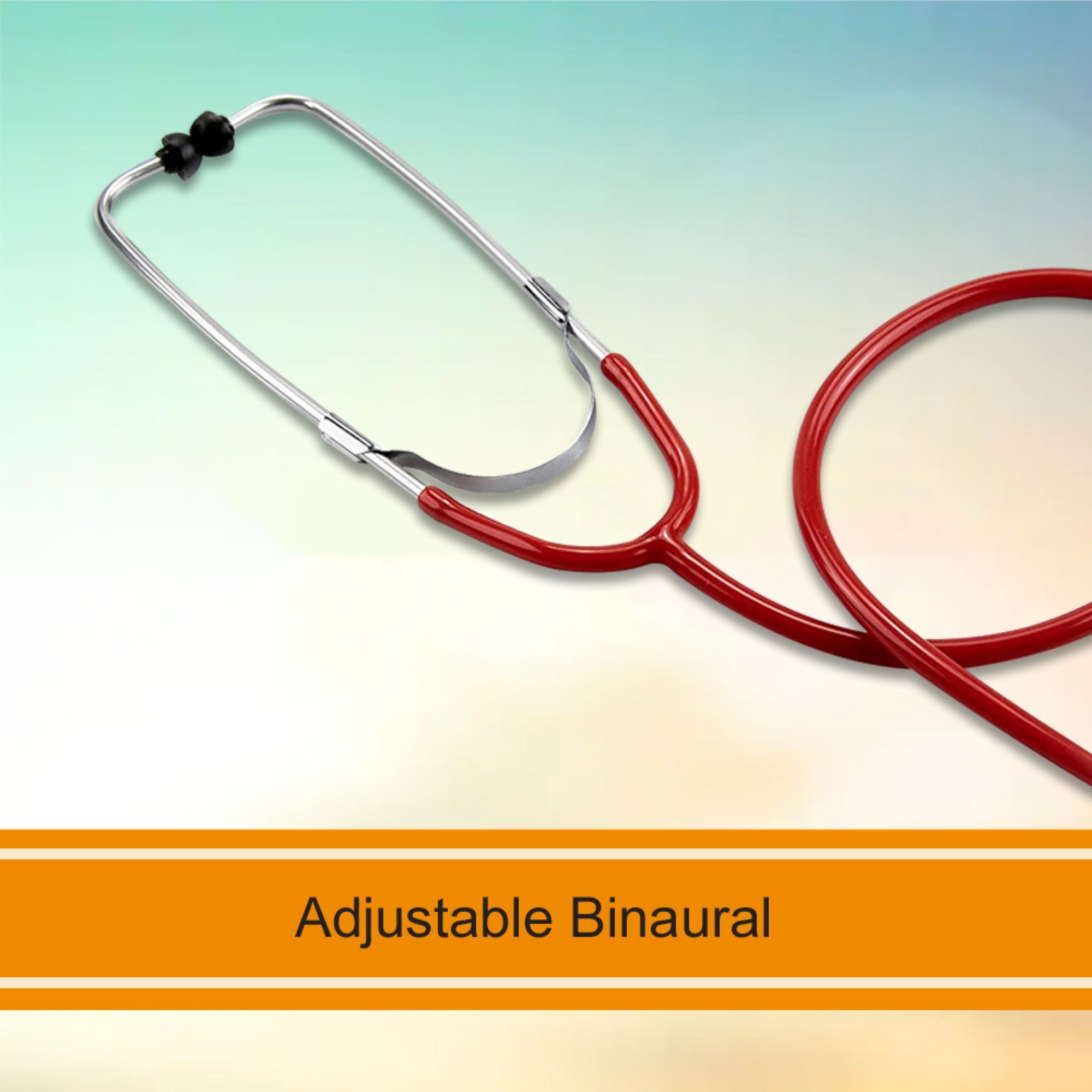 general exam stethoscope mckesson red 1 tube 21 inch tube single sided chestpiece packaging type each