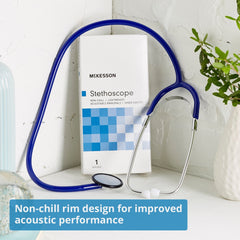 general exam stethoscope mckesson royal blue 1 tube 21 inch tube single sided chestpiece packaging type each