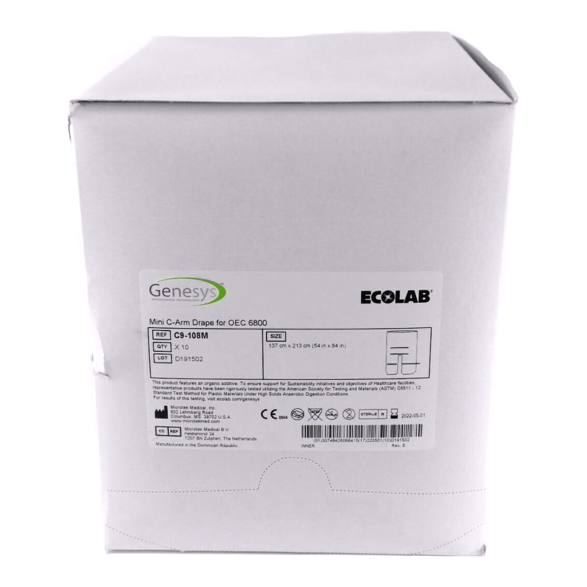 C Arm Drape OEC 6800 54 X 84 Inch For Mini C Arm OEC 6800