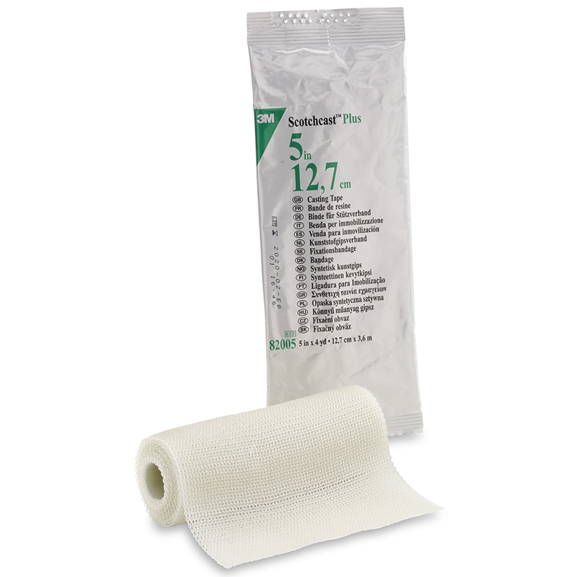 Cast Tape 3M Scotchcast Plus 5 Inch X 12 Foot Fiberglass / Resin White, Packaging Type- Case