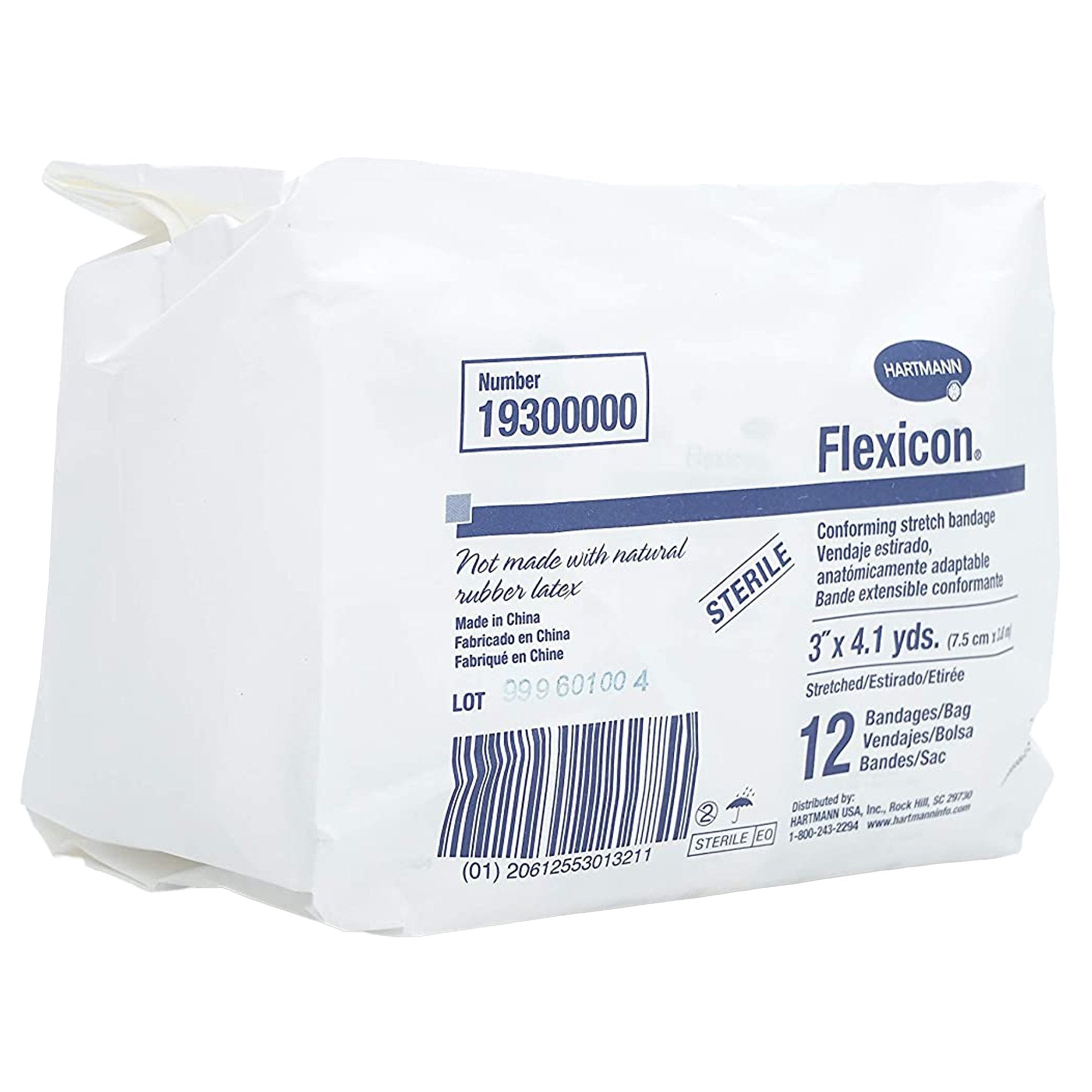 Conforming Bandage Flexicon® 3 Inch X 4-1/10 Yard 1-Ply Sterile 1 per Pack