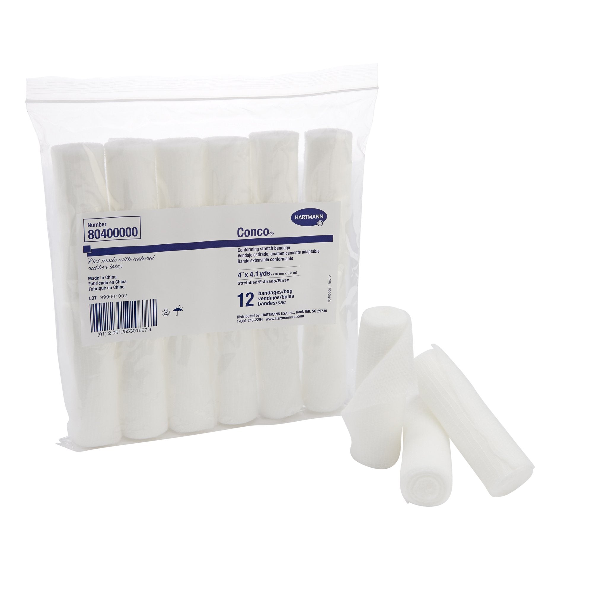 Conforming Bandage Conco® 4 Inch X 4-1/10 Yard 1-Ply NonSterile 12 per Pack