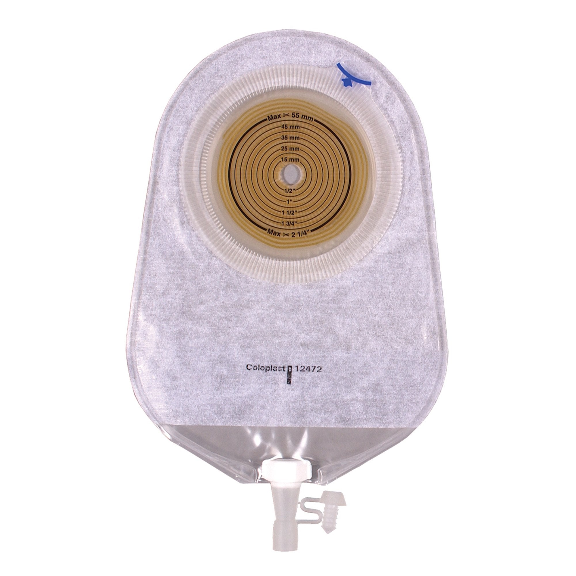 Urostomy Pouch Assura New Generation One-Piece System 10-3/4 Inch Length Convex, Trim to Fit 5/8 to 1-11/16 Inch Stoma Drainable, Packaging Type- Box