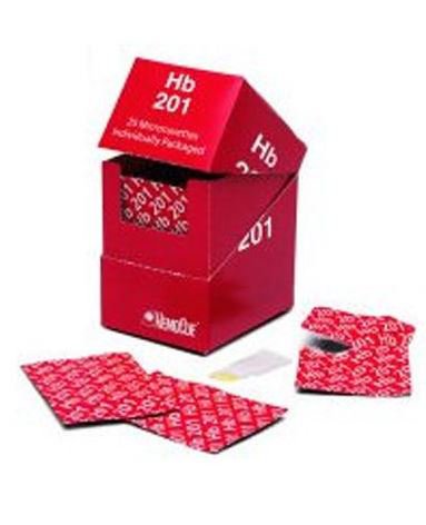 Hematology Reagent Microcuvette HemoCue Hb 201 Hemoglobin (Hb) For HemoCue Photometers 100 Tests