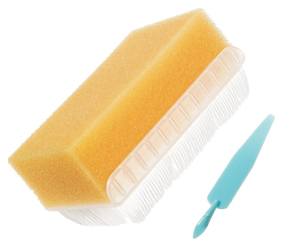 Scrub Brush BD E-Z Scrub Polyethylene Bristles Green, Packaging Type- Box