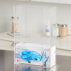 glove box holder mckesson horizontal mounted 3 box capacity clear 4 1 4 x 11 x 16 inch plastic packaging type each