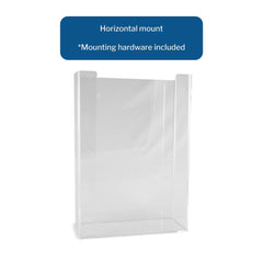 glove box holder mckesson horizontal mounted 3 box capacity clear 4 1 4 x 11 x 16 inch plastic packaging type each