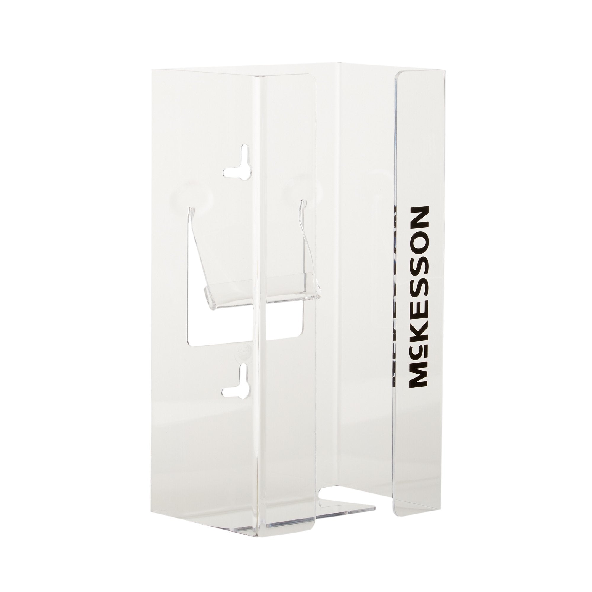 glove box holder mckesson horizontal or vertical mounted 1 box capacity clear 4 x 5 1 2 x 10 inch plastic packaging type case