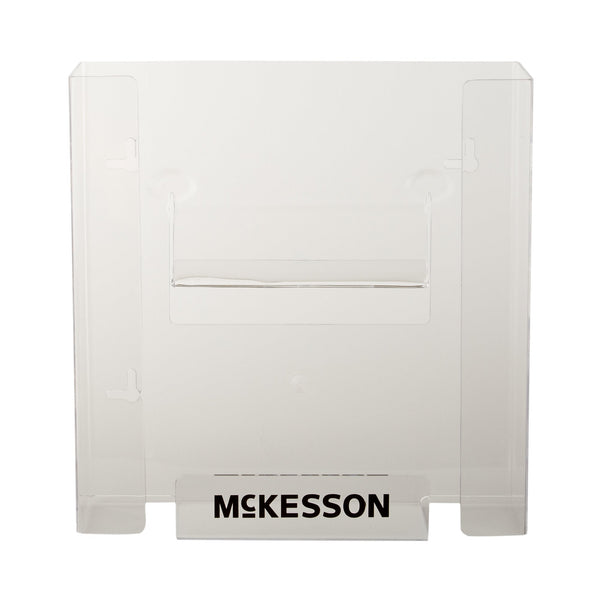 Glove Box Holder McKesson Horizontal or Vertical Mounted 2 Box Capacity Clear 4 X 10 X 10 3/4 Inch Plastic