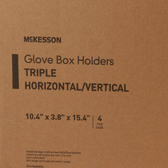 glove box holder mckesson horizontal or vertical mounted 3 box capacity clear 3 1 8 x 10 1 4 x 15 1 4 inch plastic packaging type each