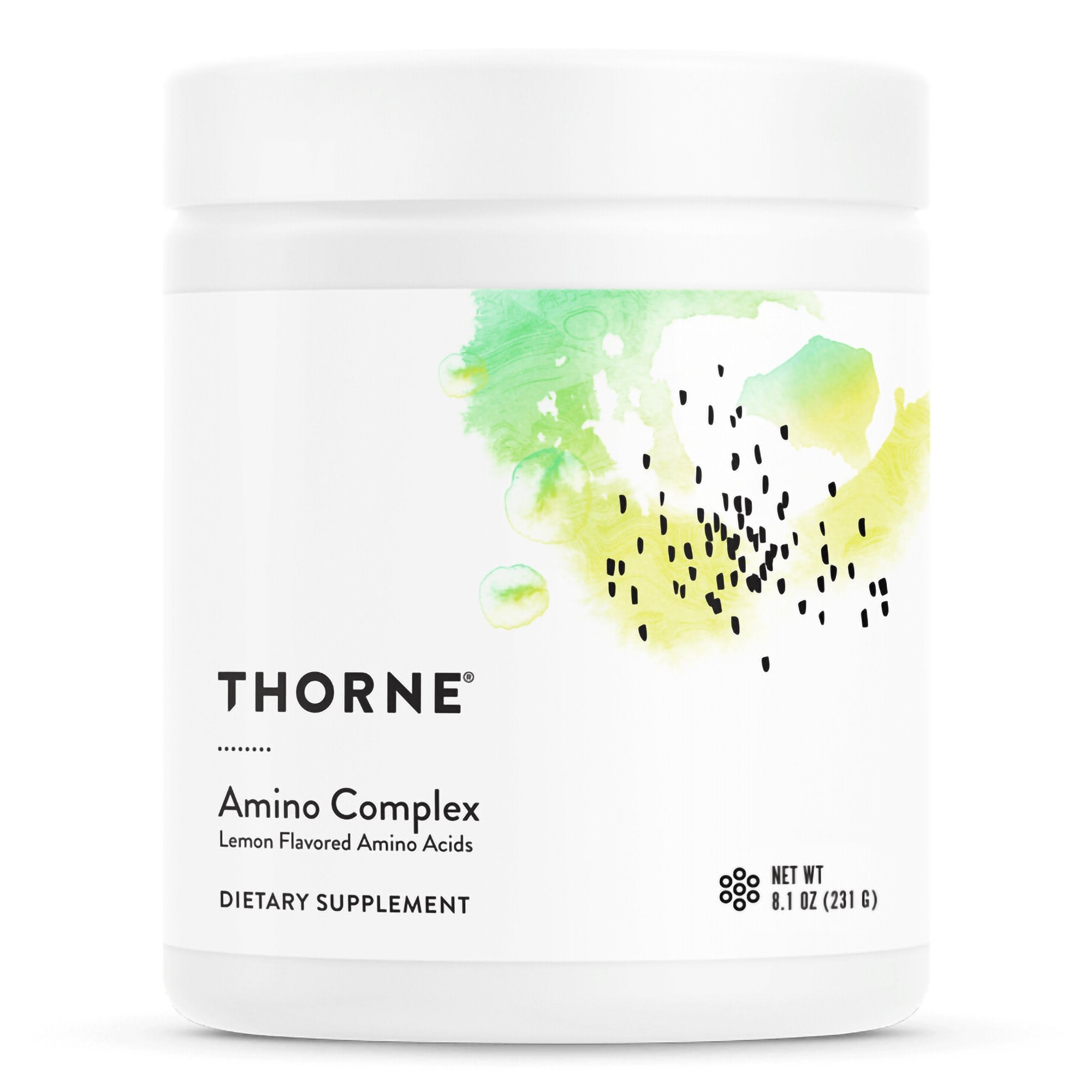 Dietary Supplement THORNE Amino Complex - Lemon Various Strengths Powder 8.1 oz. Lemon Flavor