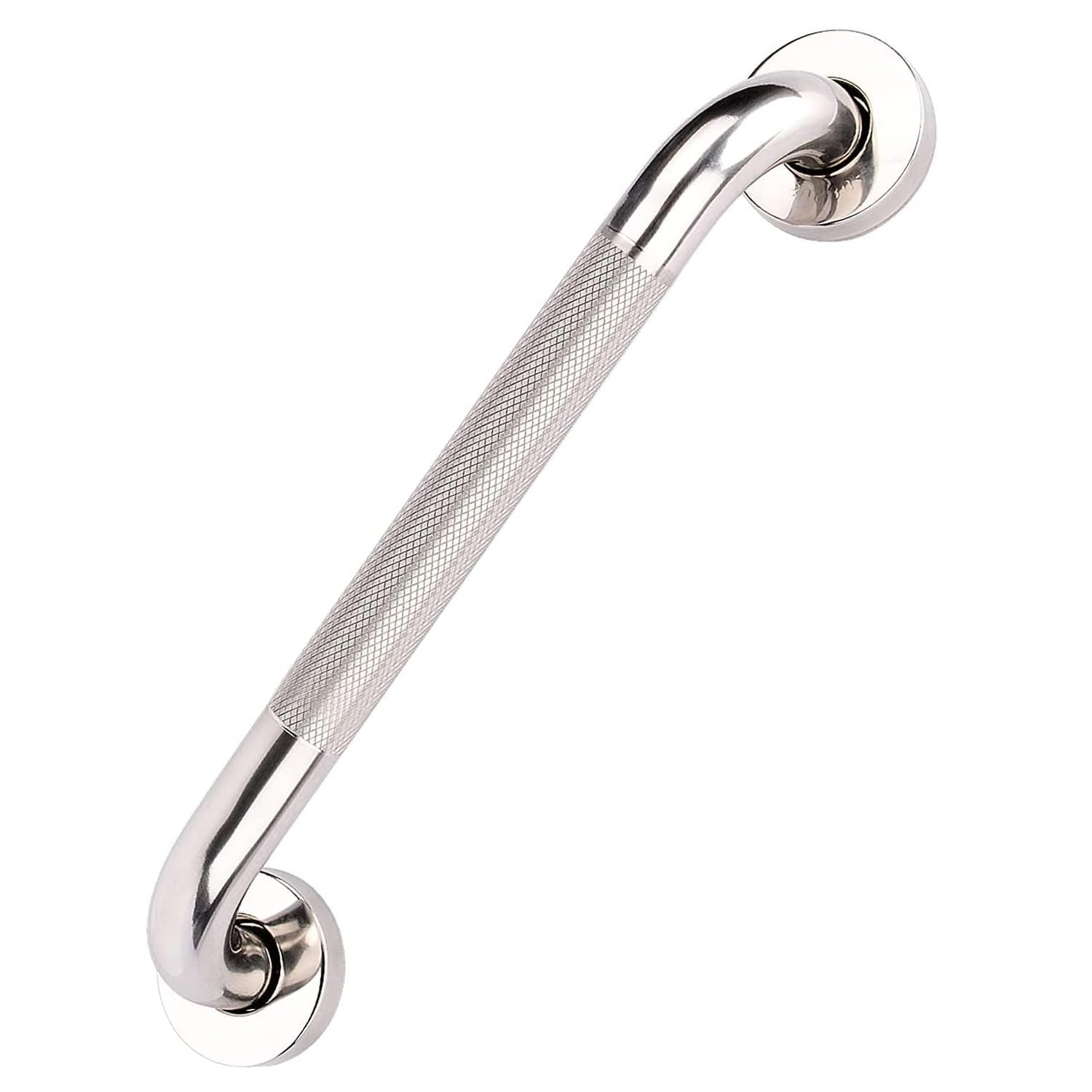 Carex Textured Chrome Wall Grab Bar 12