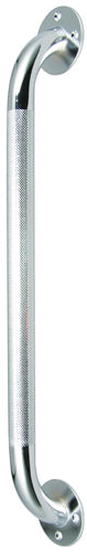 grab bar knurled chrome 18in