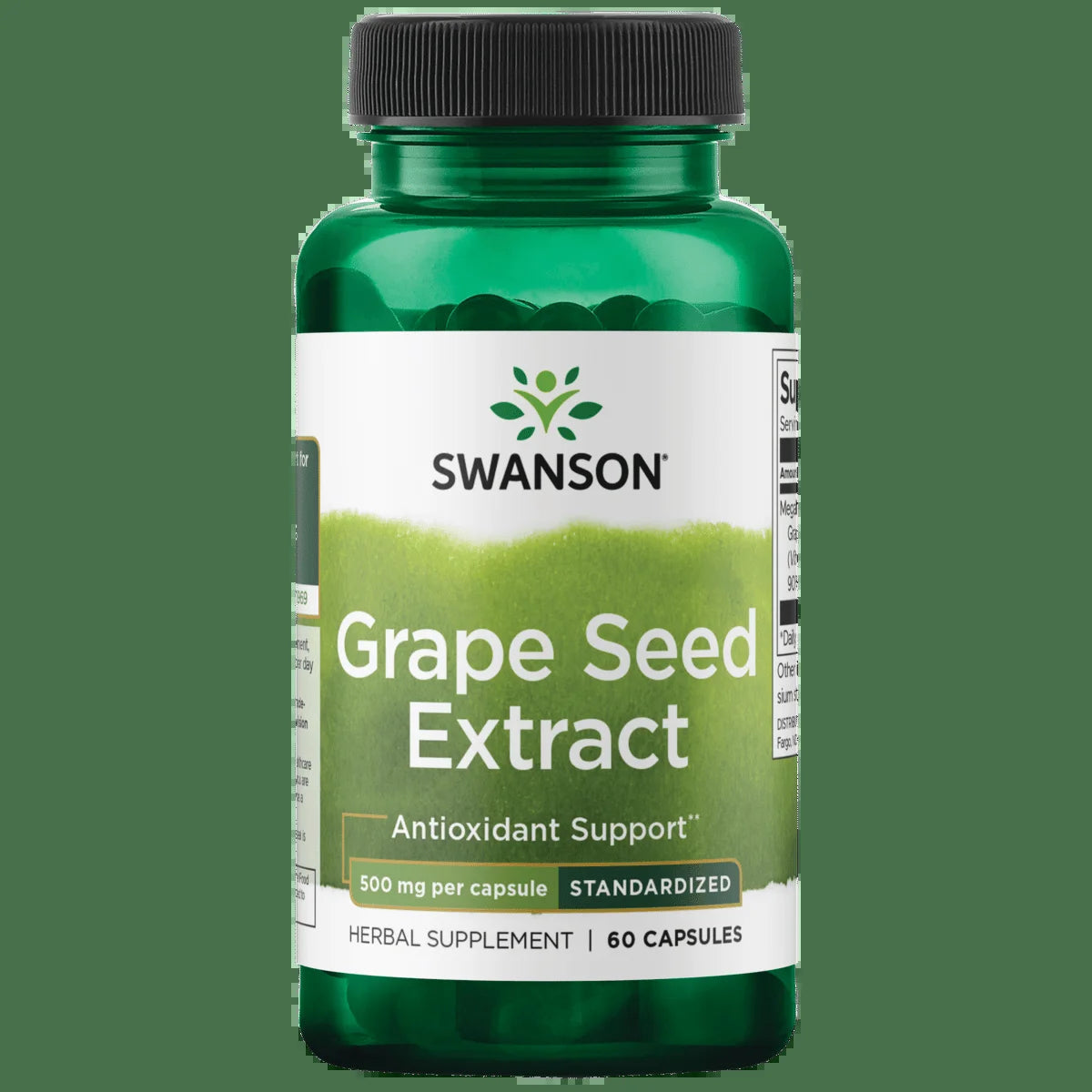 Grape Seed Extract (Standardized) 500 Mg 60 Capsules