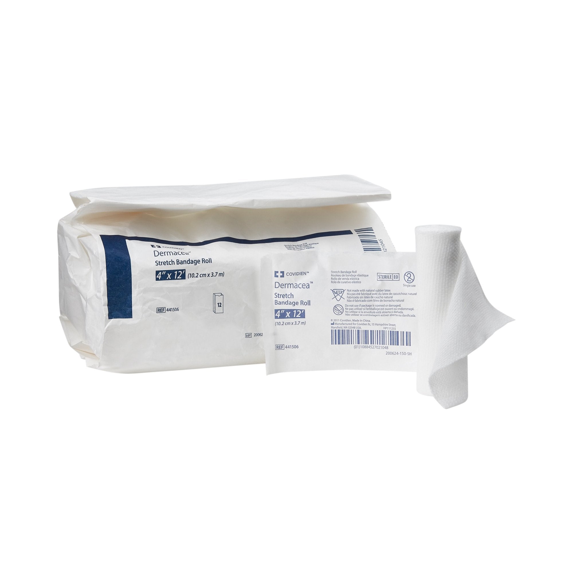 Conforming Bandage Dermacea™ 4 Inch X 4-1/10 Yard 1-Ply Sterile 1 per Pack