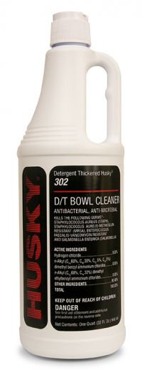 Husky 302 Toilet Bowl Cleaner Acid Based Manual Pour Liquid 32 oz. Bottle Floral Scent NonSterile, Packaging Type- Case