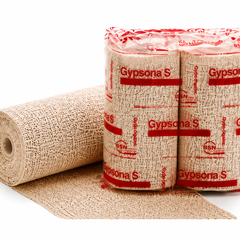 Plaster Bandage Gypsona S 4 Inch X 15 Foot Plaster of Paris / Plastic White,Packaging Type- Box