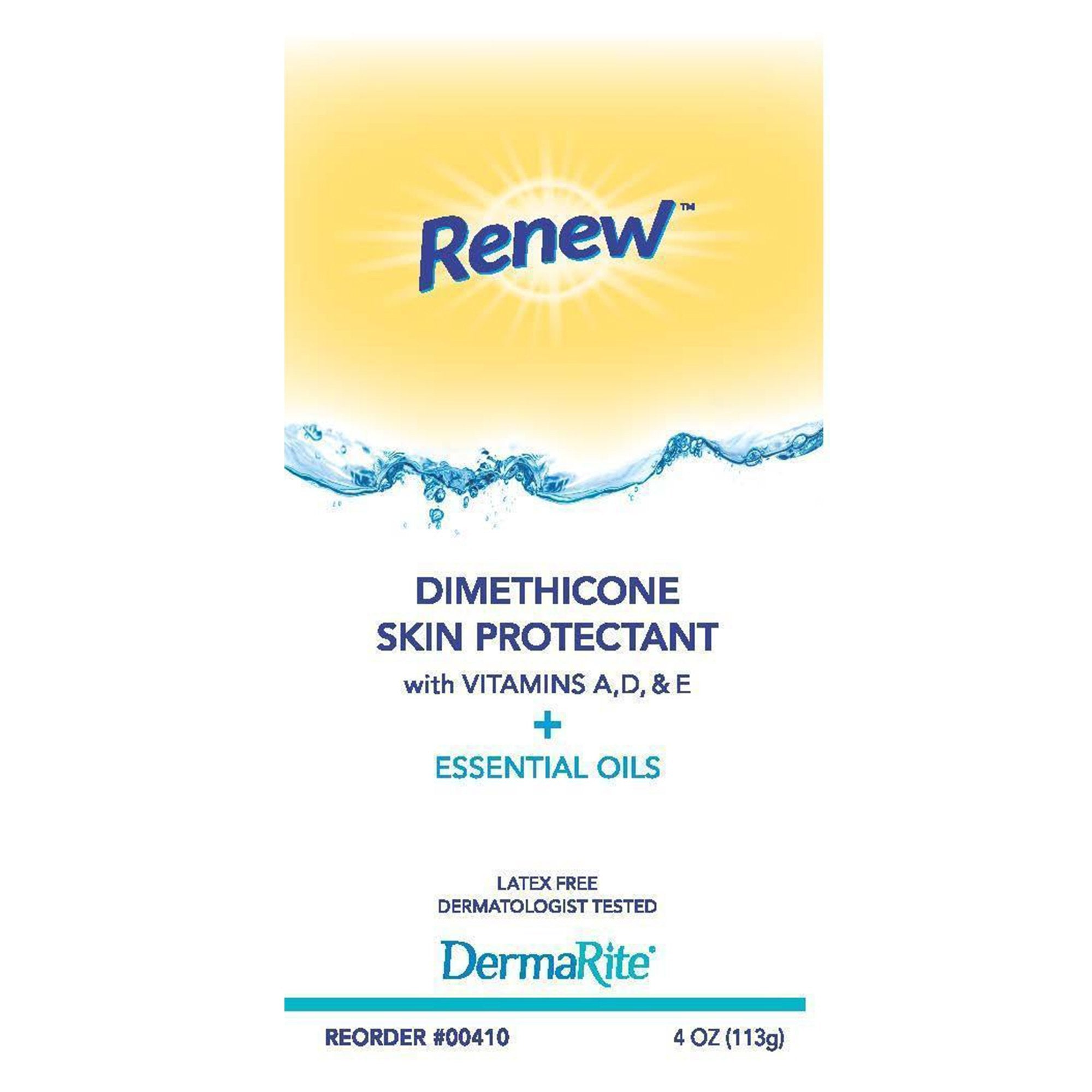 Skin Protectant Renew Dimethicone 4 oz. Tube Scented Cream, Packaging Type- Case