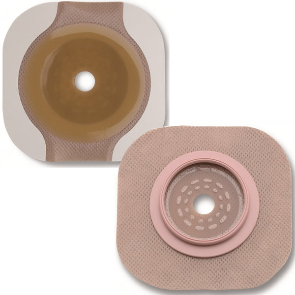 Ostomy Barrier New Image Flextend Trim to Fit, Standard Wear Adhesive Tape 44 mm Flange Green Code System Hydrocolloid Up to 1 1/4 Inch Opening