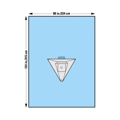 halyard sterile knee arthroscopy orthopedic drape 90 w x 124 l inch 0 orthopedic drape mk277348ea