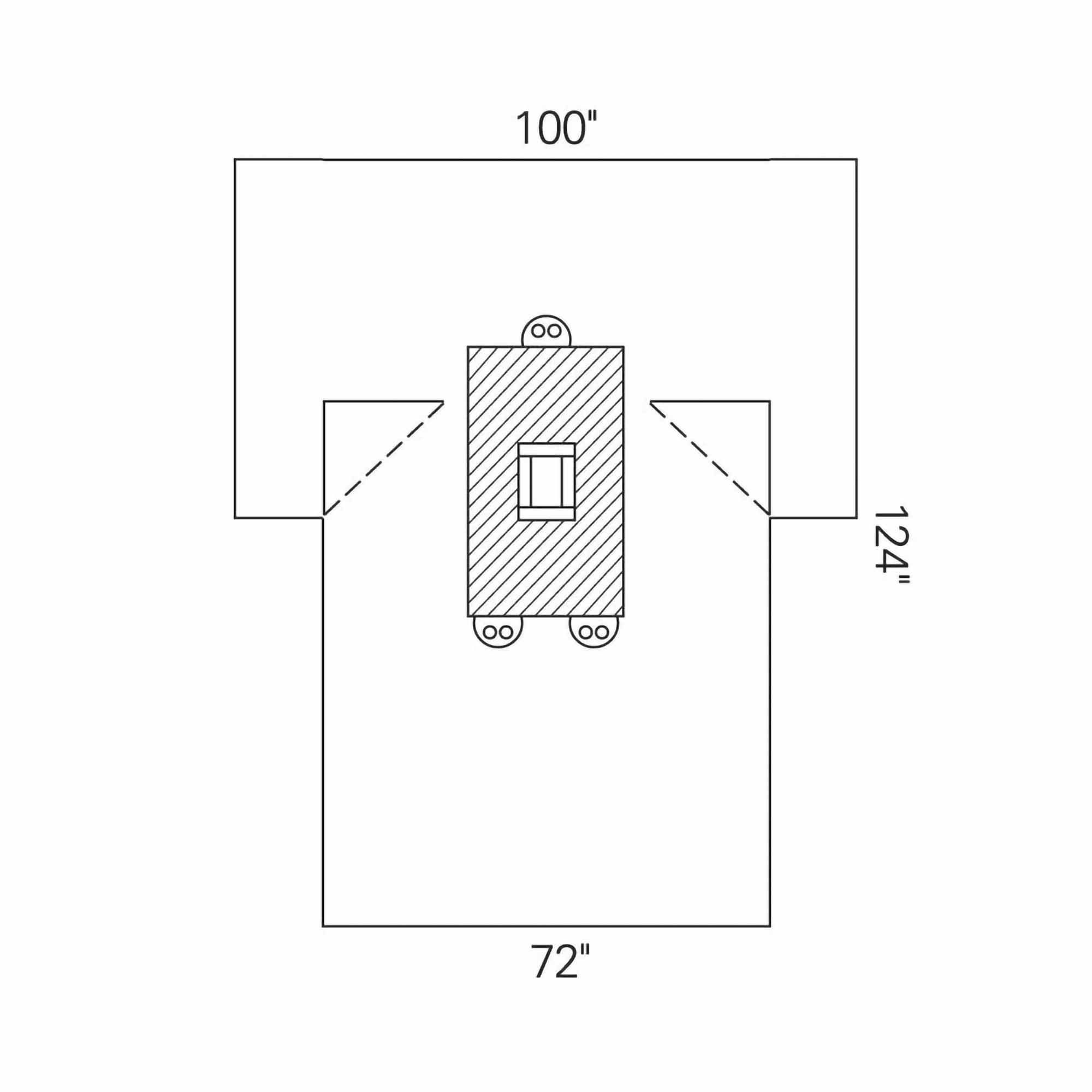 Abdominal Drape Laparotomy Drape 100 W X 72 W X 124 L Inch Sterile