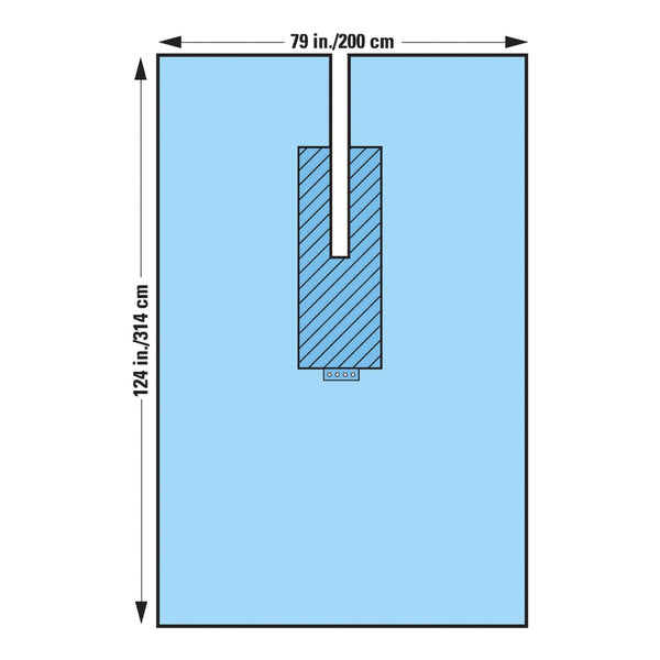 Surgical Drape U Drape 80 W X 124 L Inch Sterile