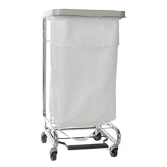 Hamper Stand McKesson Surgery Soiled Linen Rectangular Opening 30 to 33 gal. Capacity Foot Pedal Self Closing Lid