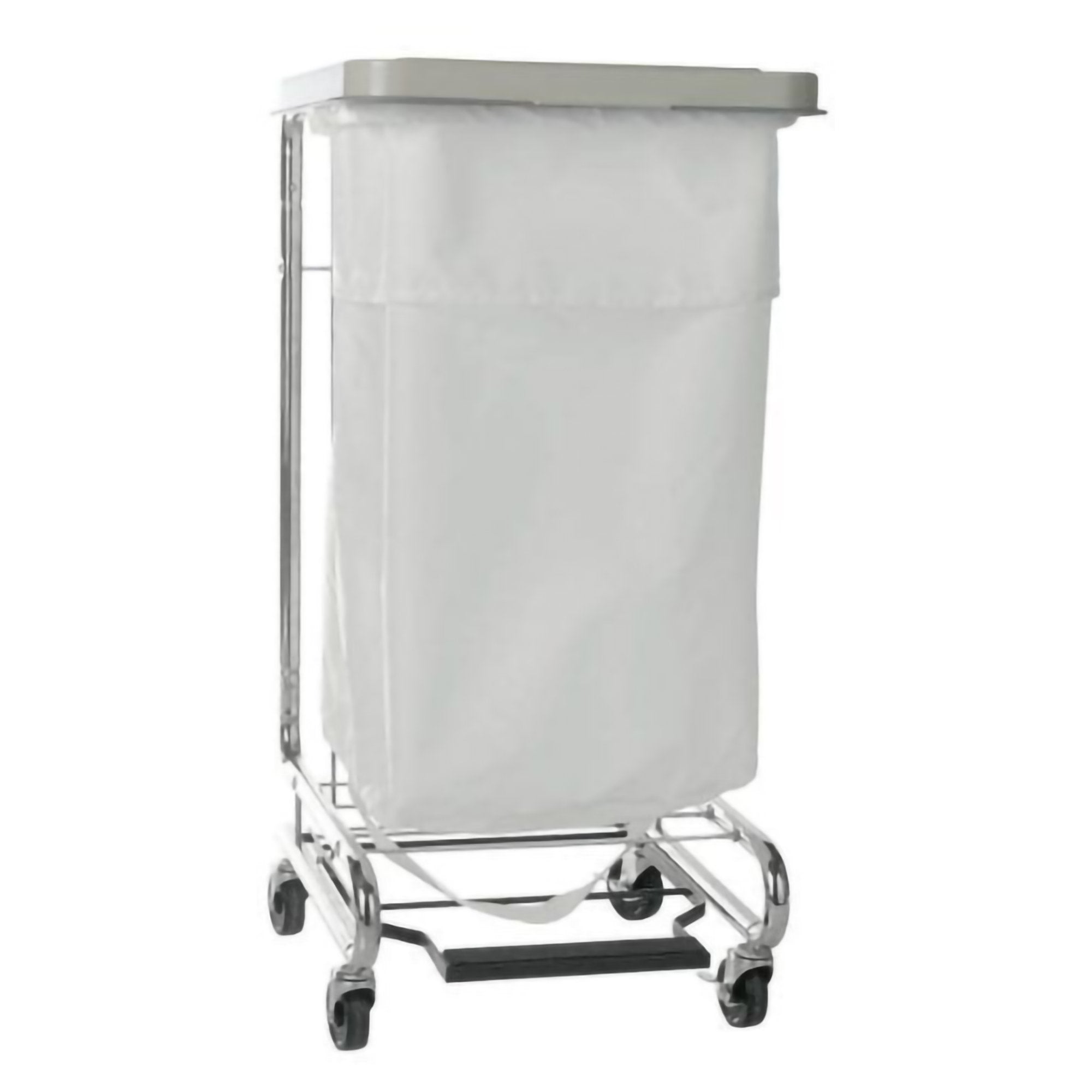 Hamper Stand McKesson Surgery Soiled Linen Rectangular Opening 30 to 33 gal. Capacity Foot Pedal Self Closing Lid