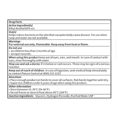 hand sanitizer 8 oz w 80 alcohol content case 24