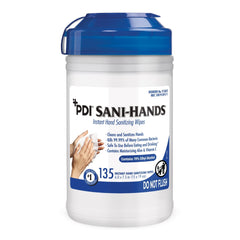 Hand Sanitizing Wipe Sani Hands 135 Count Ethyl Alcohol Wipe Canister