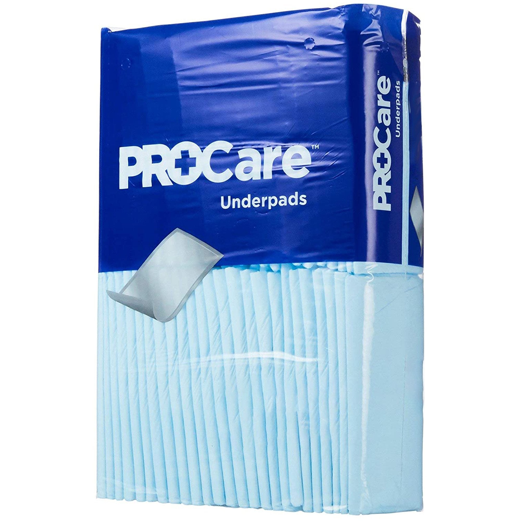 Disposable Underpad ProCare 21 X 36 Inch Fluff Light Absorbency, Packaging Type- Case