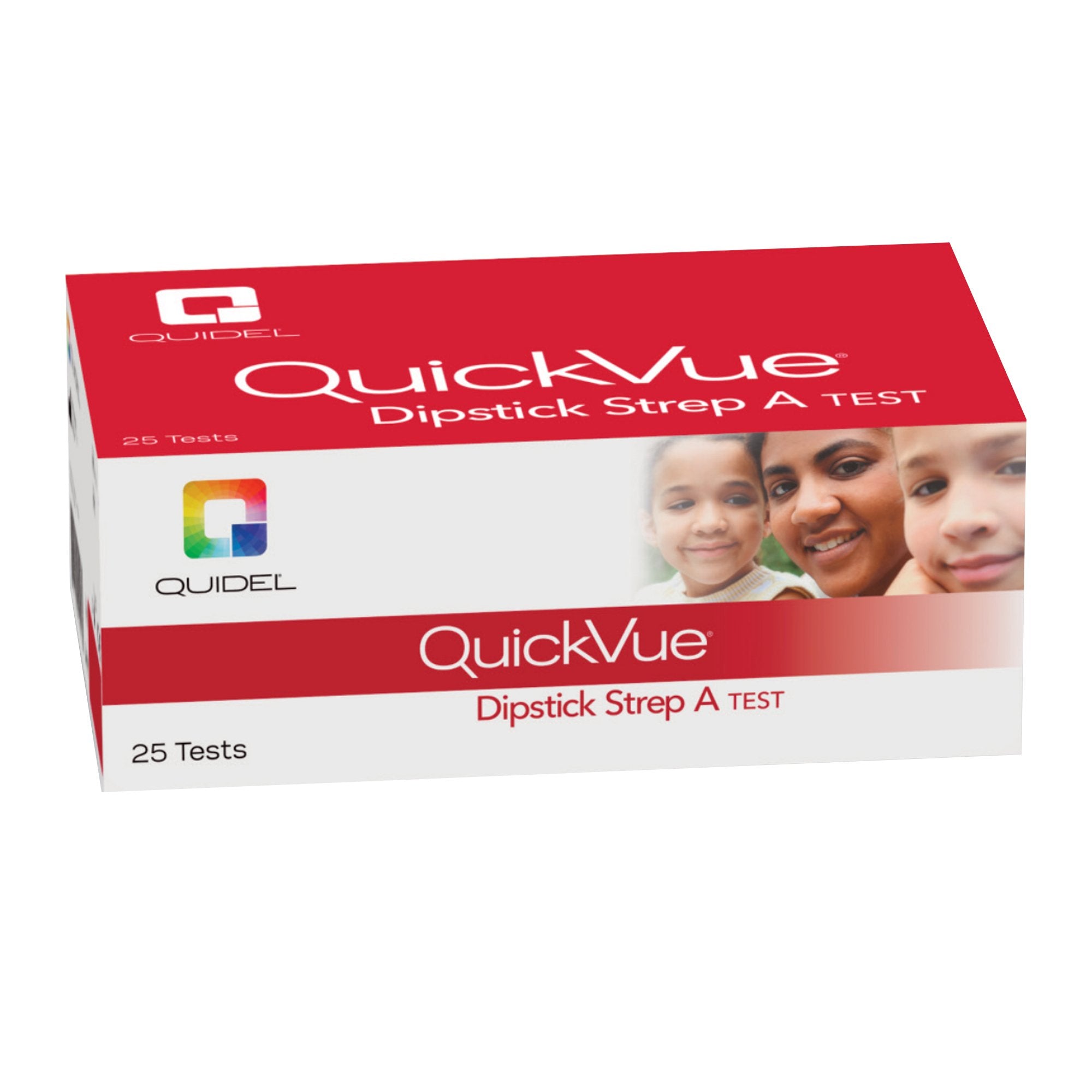 Respiratory Test Kit QuickVue Strep A Test 50 Tests CLIA Waived, Packaging Type- Case