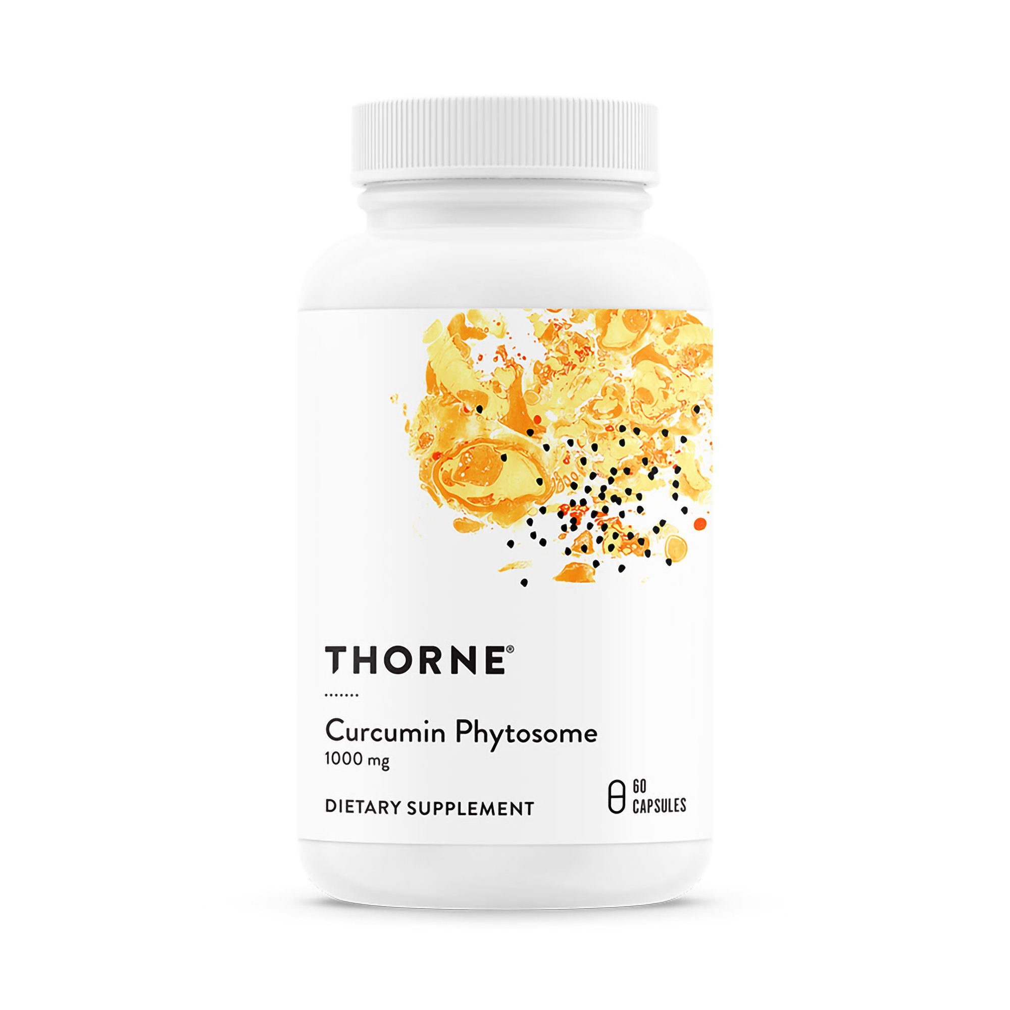 Dietary Supplement THORNE Curcumin Phytosome 60s Curcumin Phytosome (Curcuma longa extract (root) / Phospholipid complex from Sunflower) 1,000 mg Strength Capsule 60 per Bottle, Packaging Type- Case