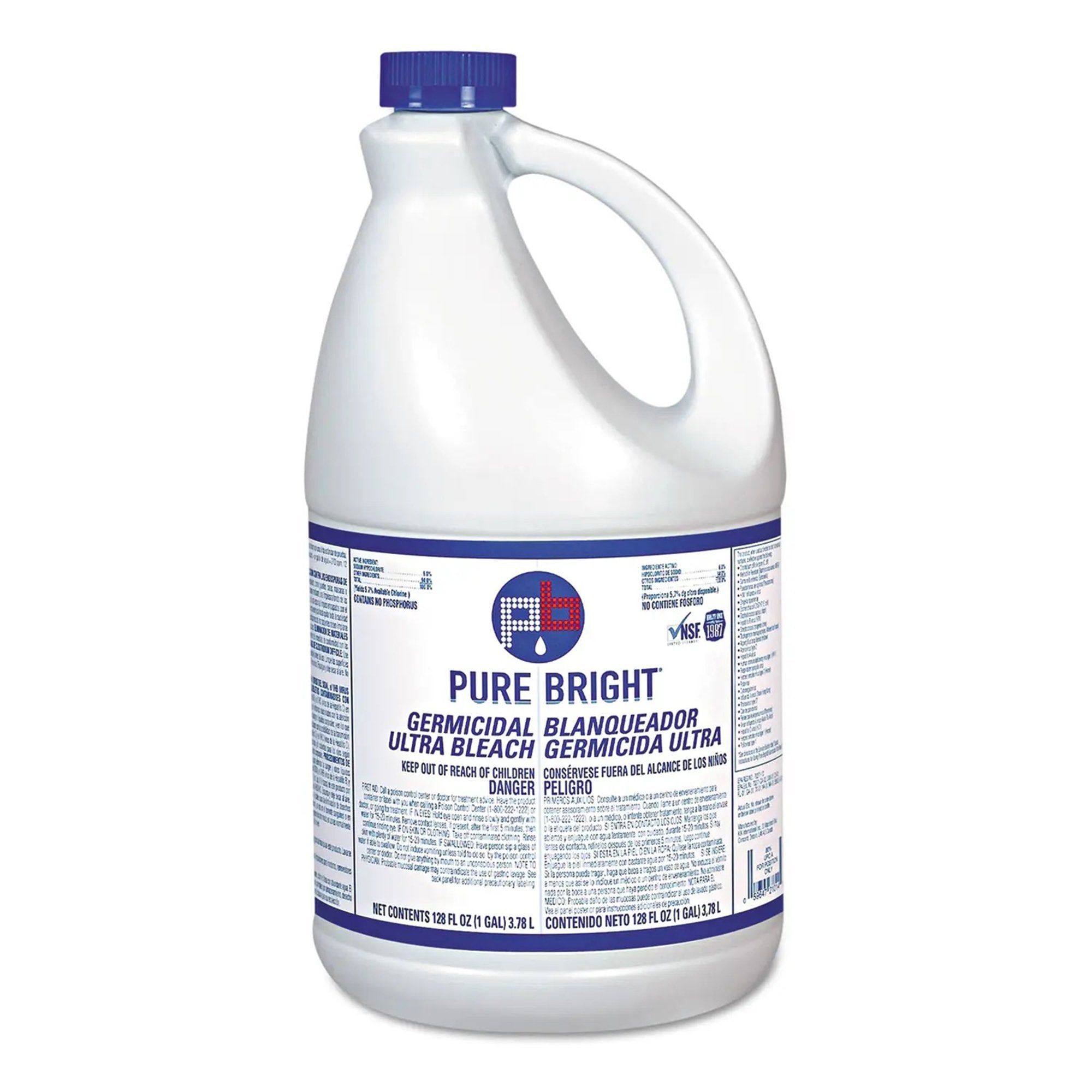 Pure Bright Bleach Germicidal Manual Pour Liquid 1 gal. Jug Unscented NonSterile, Packaging Type- Case