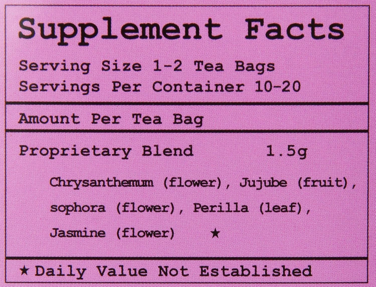 health king chrysanthemum vascuflow herb tea 20 tea bags