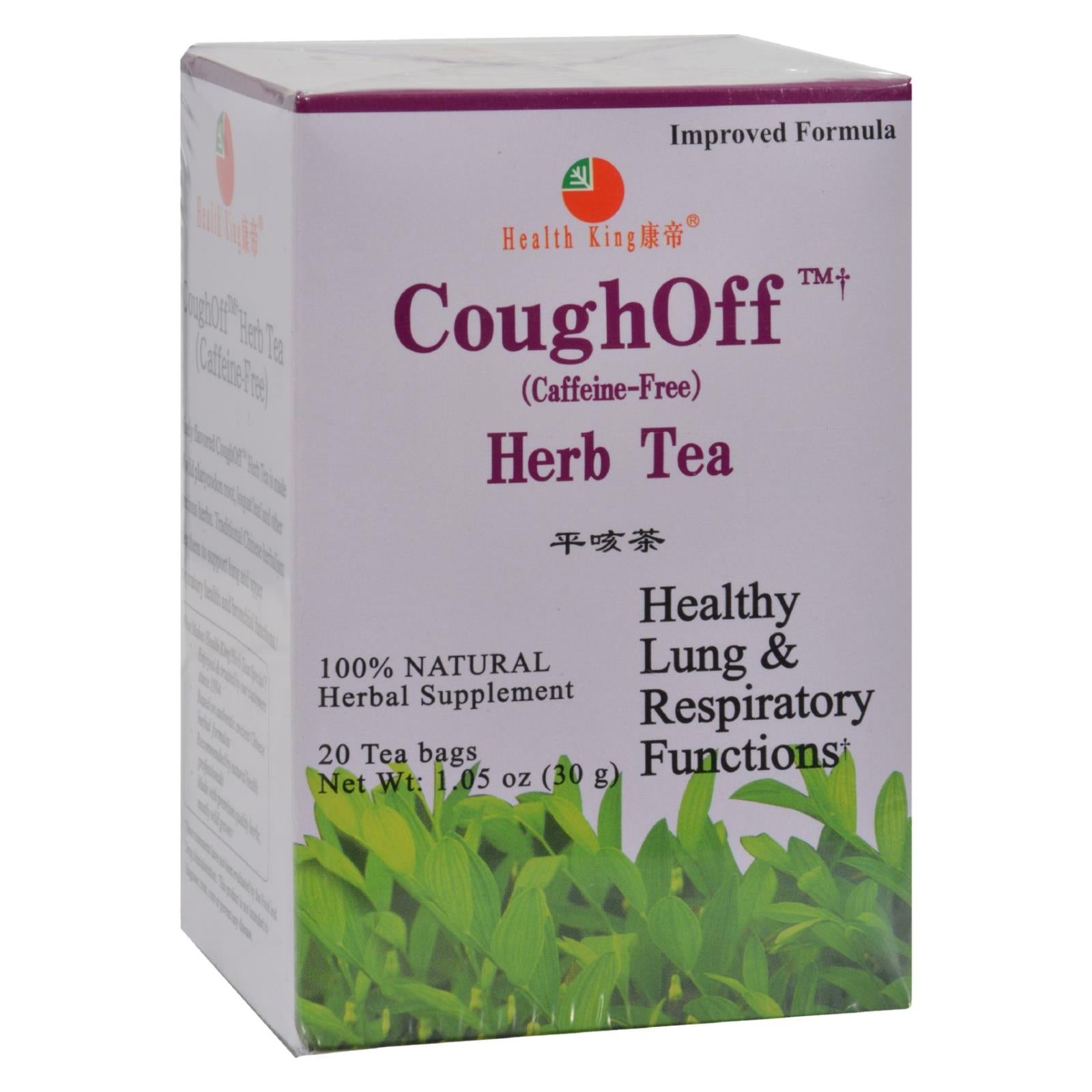 Health King Cough off Herb Tea   20 Tea Bags