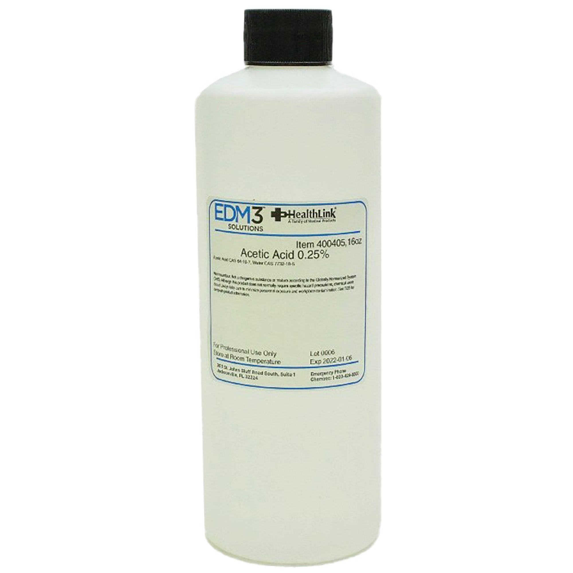 Chemistry Reagent Acetic Acid ACS Grade 0.25% 16 oz.