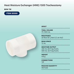 heat moisture exchanger hme 1250 tracheostomy integral ox