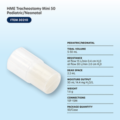 heat moisture exchanger hme 1250 tracheostomy integral ox