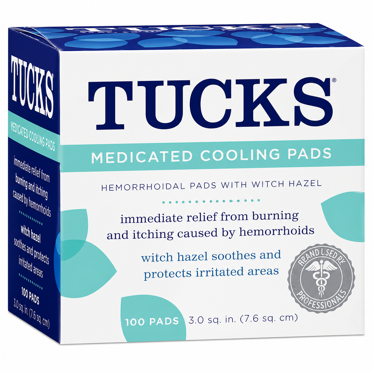 Hemorrhoid Relief Tucks Pad 100 per Box, Packaging Type- Box